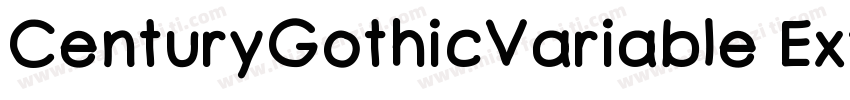 CenturyGothicVariable ExtraBold字体转换